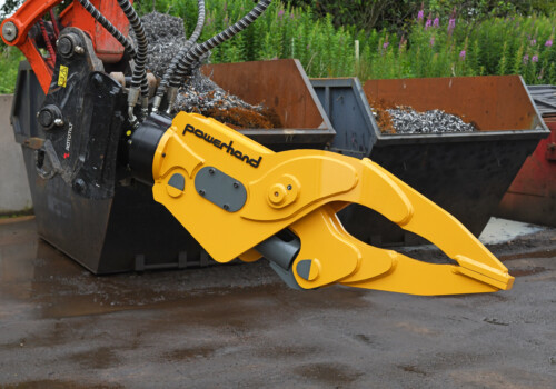 Powerhand VRS80 grapple close up working image